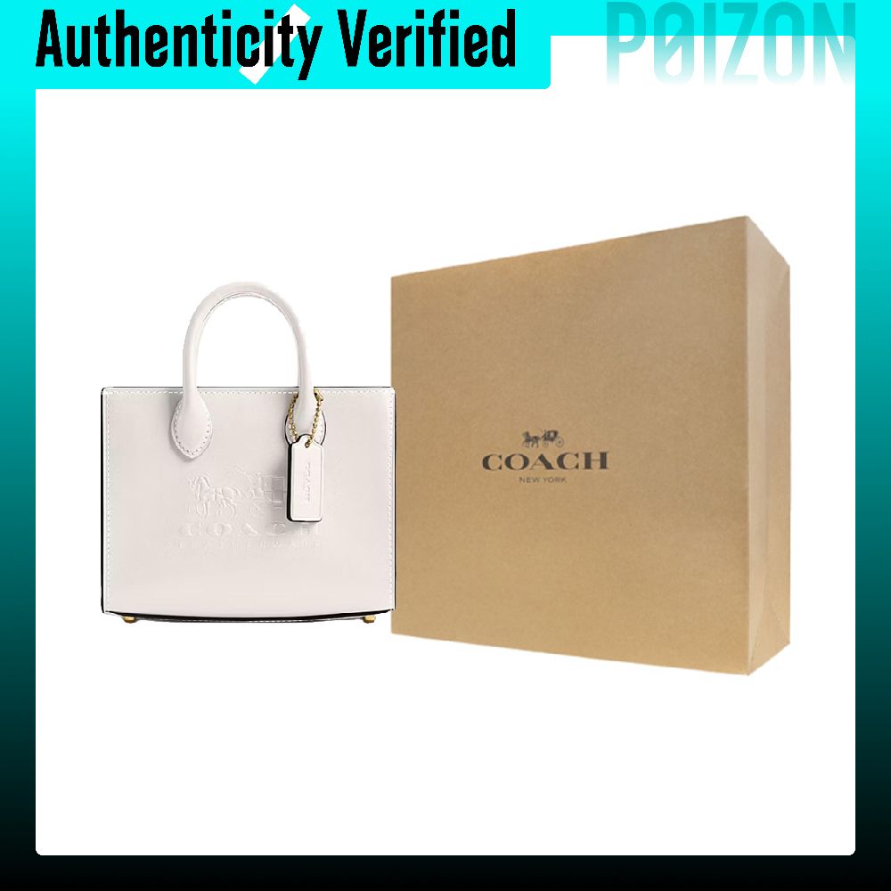 COACH Ace Cow Leather Tote Bag - Chalk Bag recension och pris