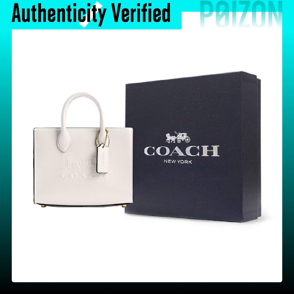 COACH Ace Cow Leather Tote Bag - Chalk Bag recension och pris