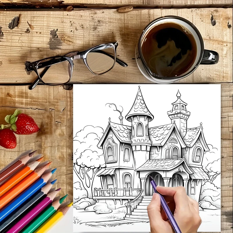 Haunted House Coloring Book fo - Chalk Bag recension och pris